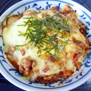 ☆とろ～り卵のキムチ納豆チーズドリア☆